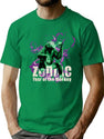 Zodiac Monkey Bootleg Graphic T-Shirt - Green