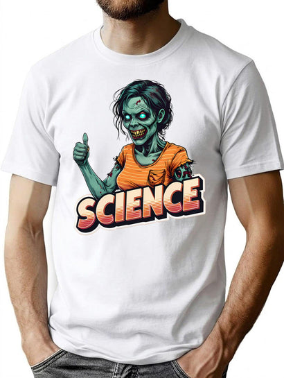 Zombie Woman - Science T-Shirt for Men & Women, T-Shirts Graphic Tee - Black