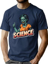 Zombie Woman - Science T-Shirt for Men & Women, T-Shirts Graphic Tee - Navy