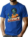 Zombie Woman - Science T-Shirt for Men & Women, T-Shirts Graphic Tee - Blue